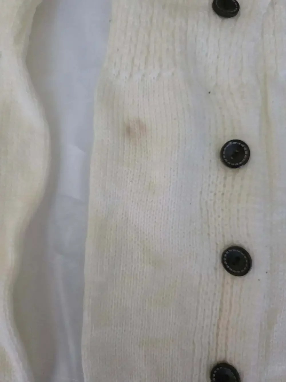 Cute New Knit Button Leg Warmers in White with Button Details
